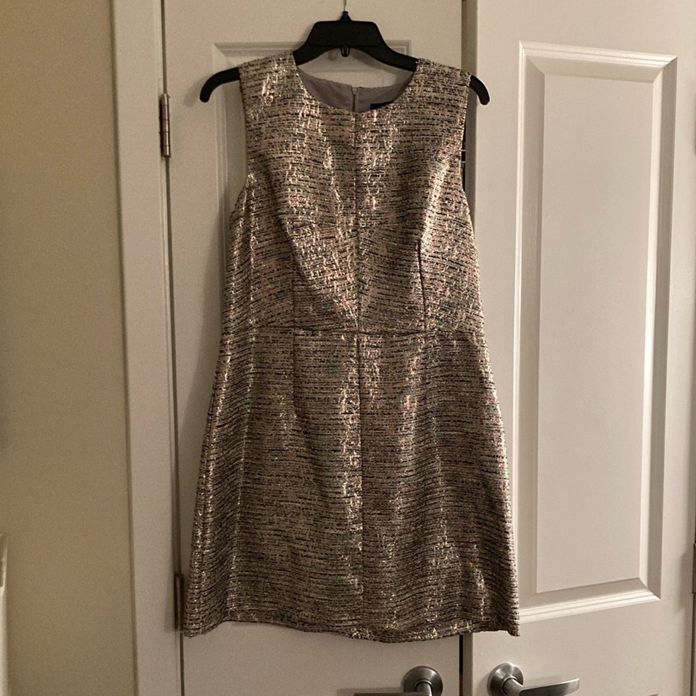 French Connection shimmer tweed mini sheath dress size 12
